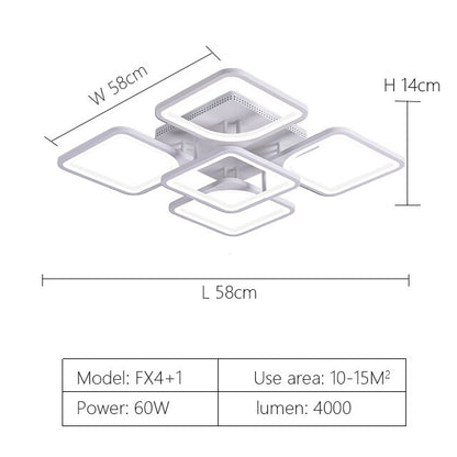 modern led chandelier with remote control acrylic