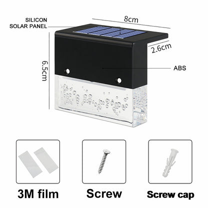 LED Solar Fence Lights RGB Garden Light