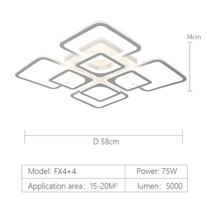 modern led chandelier with remote control acrylic