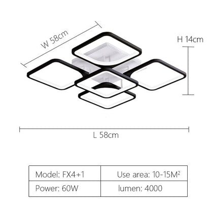 modern led chandelier with remote control acrylic