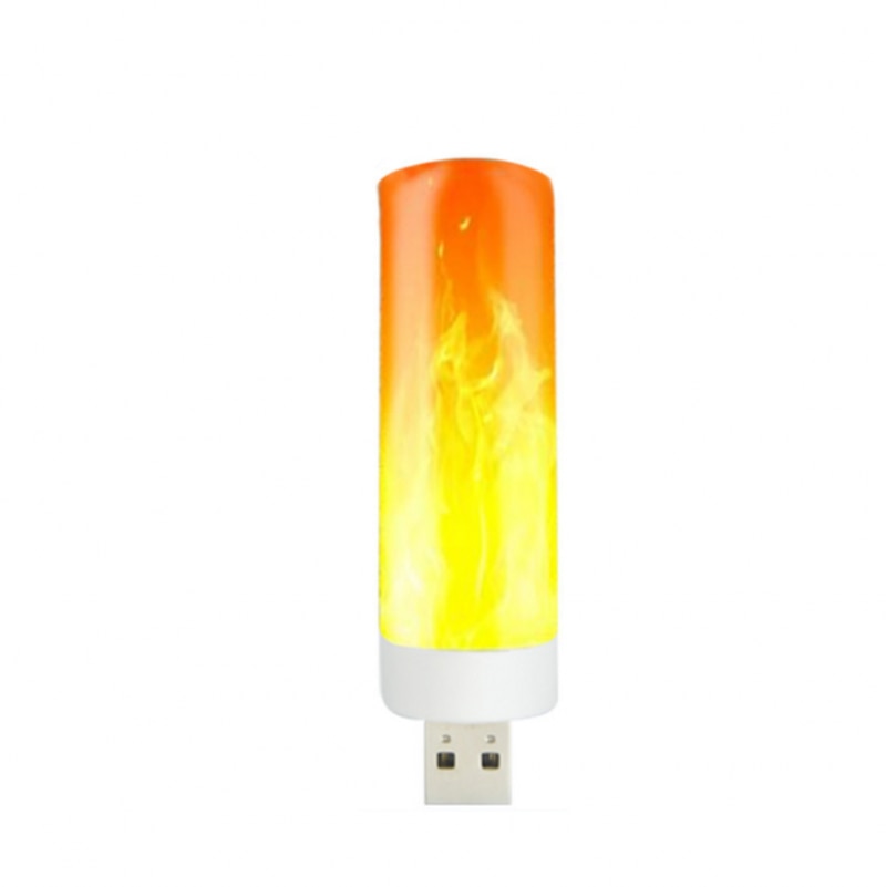 Night Light USB Plug Flame Lamp