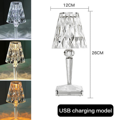 Diamond Desk Lamp USB Acrylic Decorative