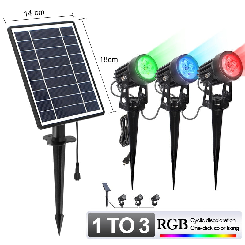 RGB Outdoor Solar Landscape Light