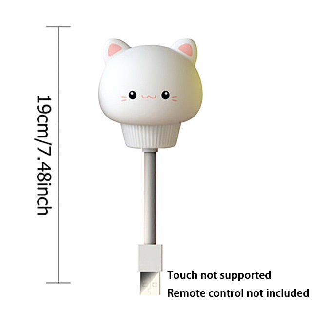 LED Chlidren USB Night Light Cute Cartoon Night Lamp Bear Remote Control for Baby Kid Bedroom