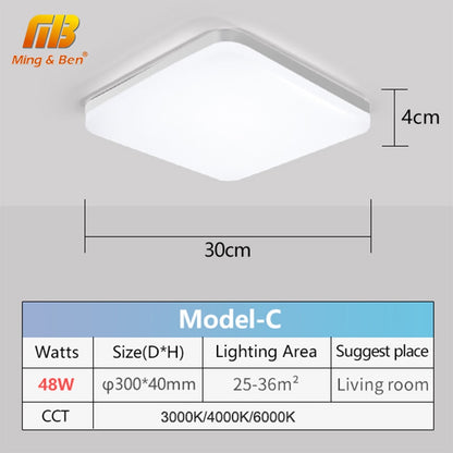 LED Ceiling Lamp in Square for living room