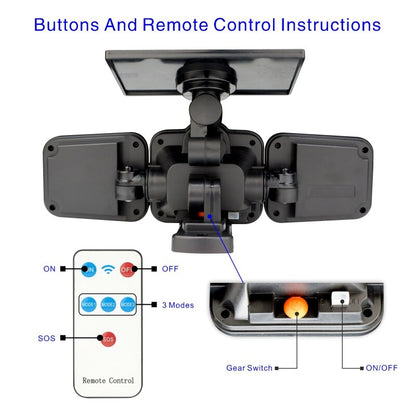 Remote Control Wall Lamp Garden Light