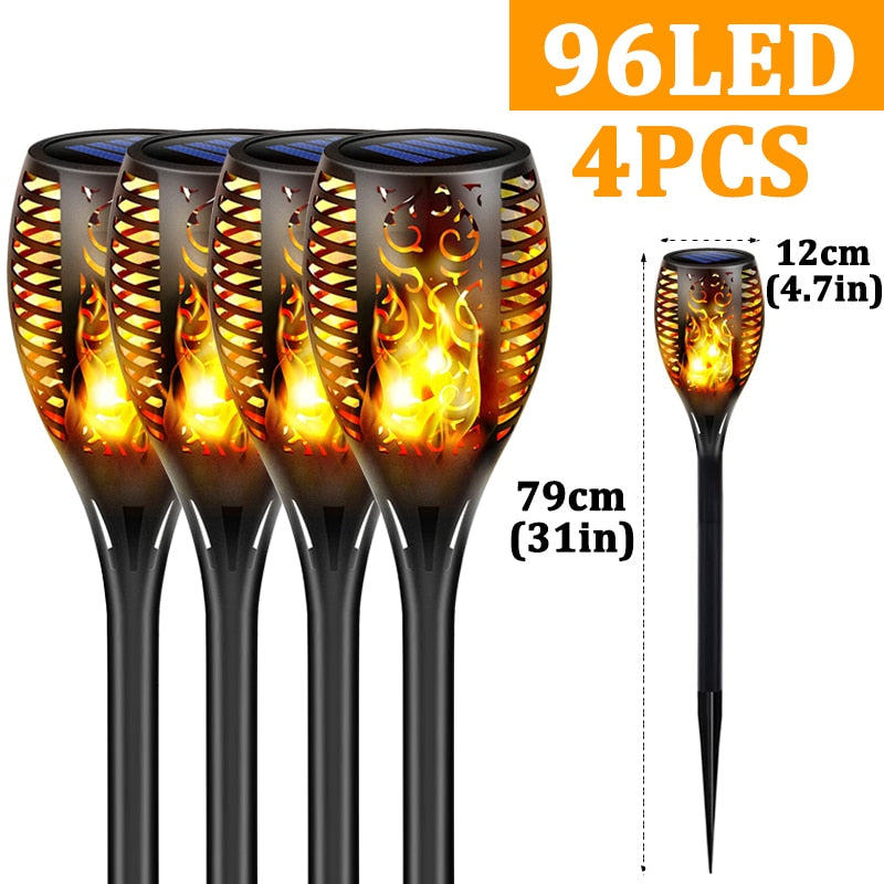 LED Outdoor Solar Torch Lights