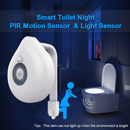 LED Toilet Seat Night Light Motion Sensor