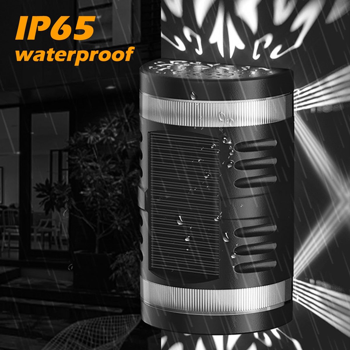 LED Solar Wall Lamp Outdoor Garden