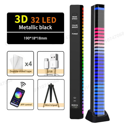 RGB LED Strip Light Music Sound Control