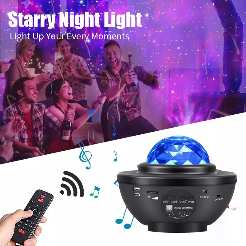 Colorful Starry Sky Galaxy Projector Light