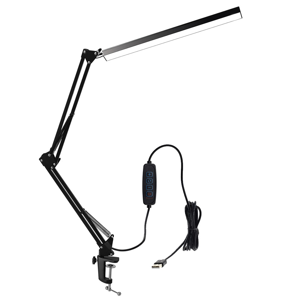 LED Folding Metal Desk Lamp Clip