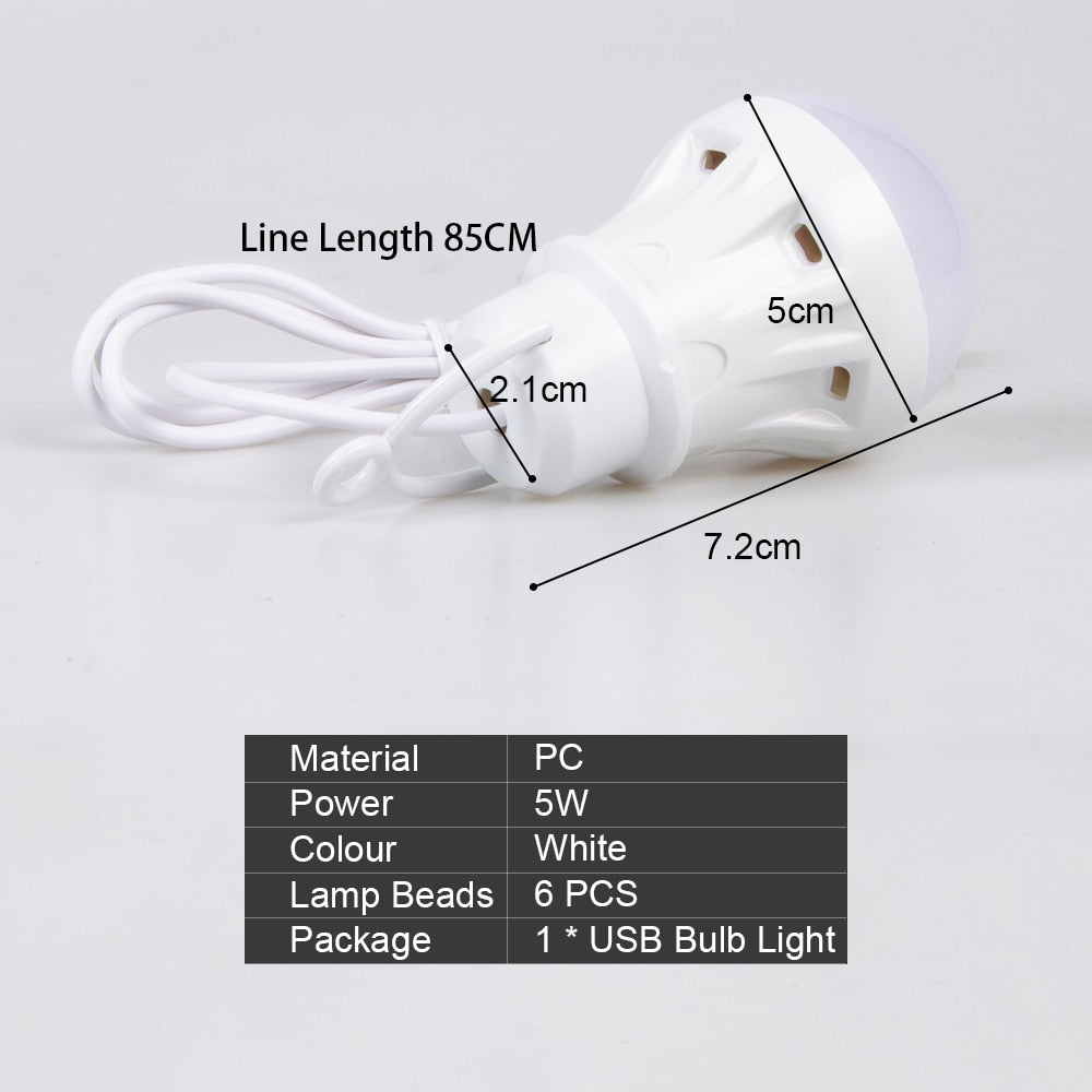 Mini USB LED Light Portable Buld Lamp