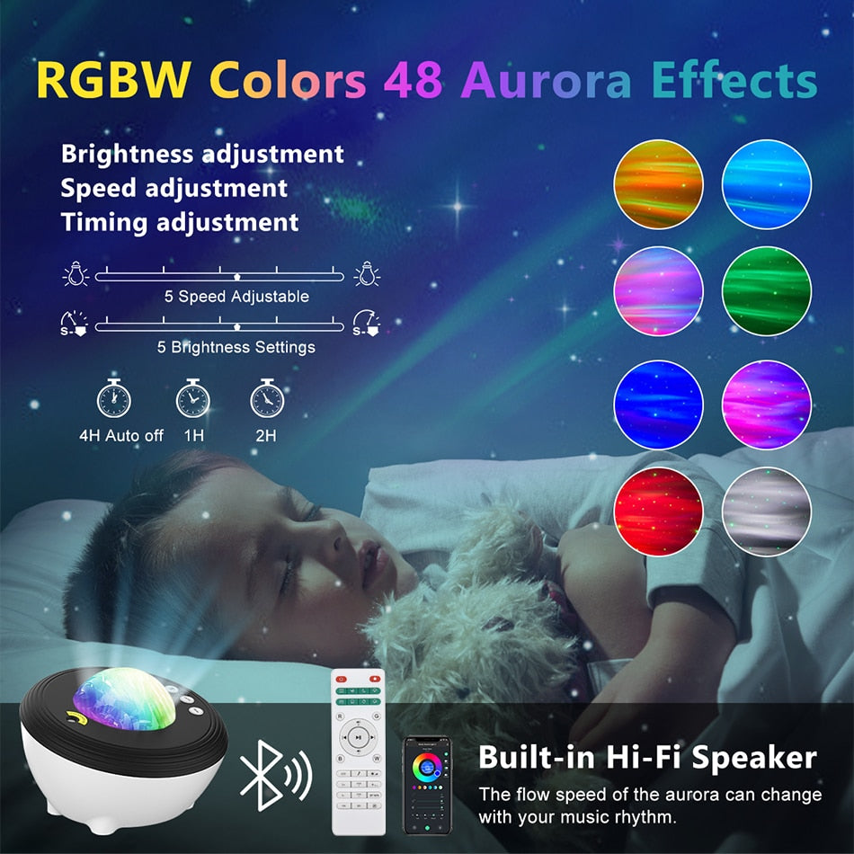 Sky Projection Lamp Compatible  With Alexa Google