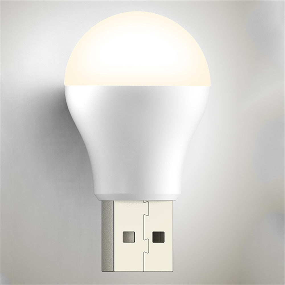 USB Plug Lamp Computer Mobile Power Charging