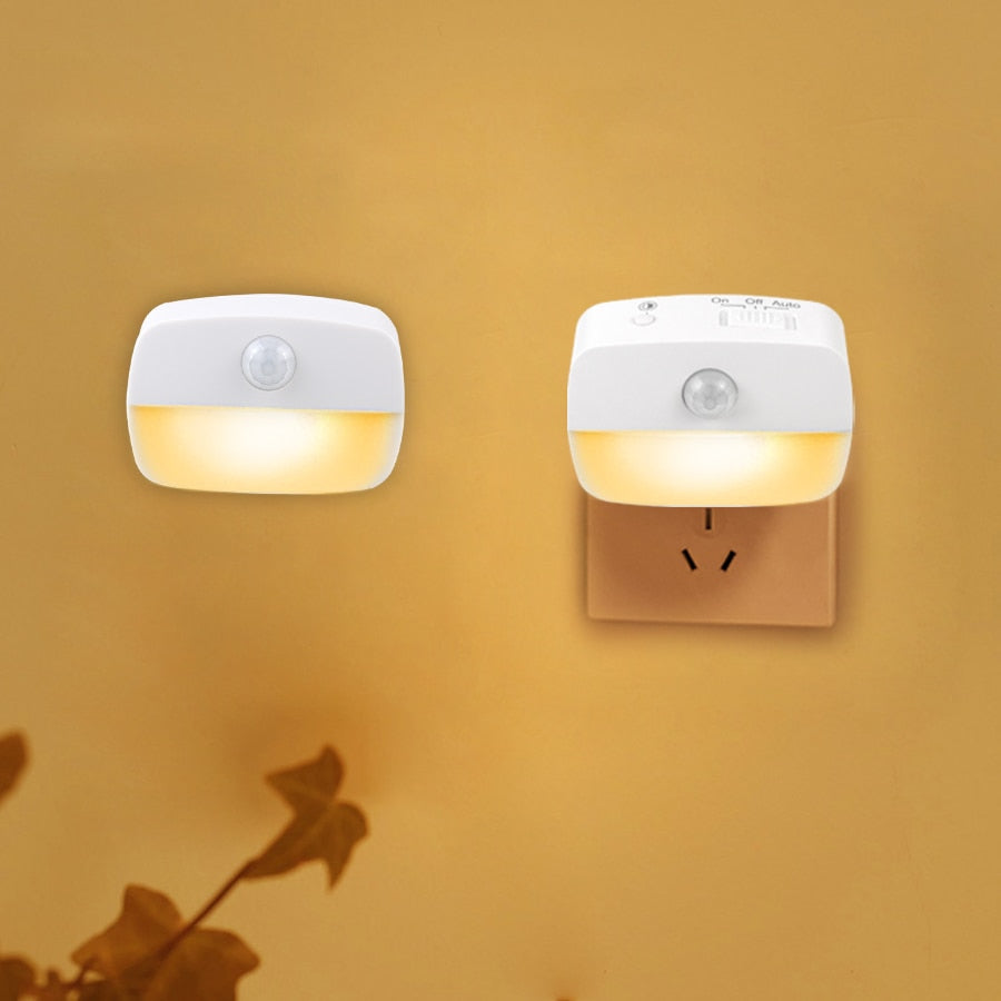 Wireless LED Motion Sensor Night Light Plug In