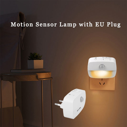 Wireless LED Motion Sensor Night Light Plug In