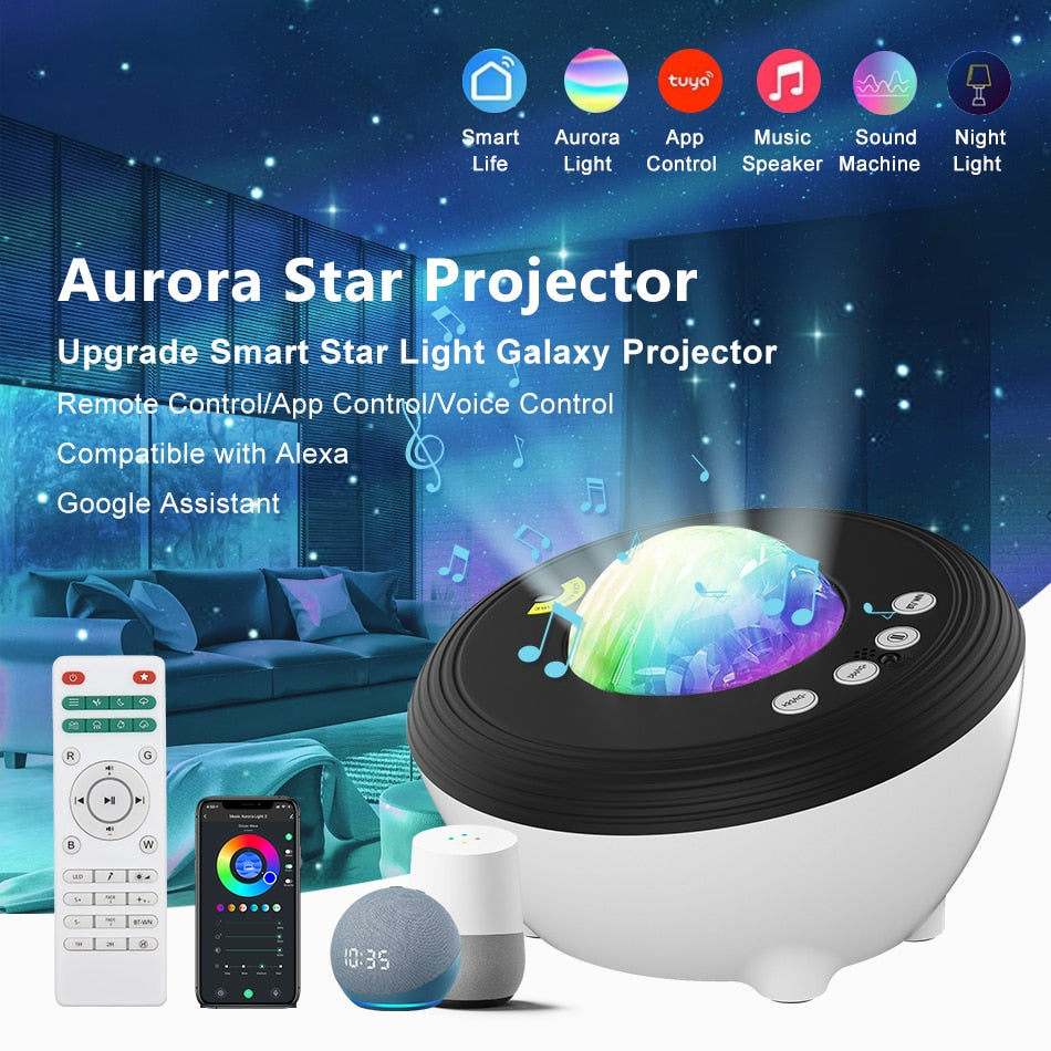 Sky Projection Lamp Compatible  With Alexa Google