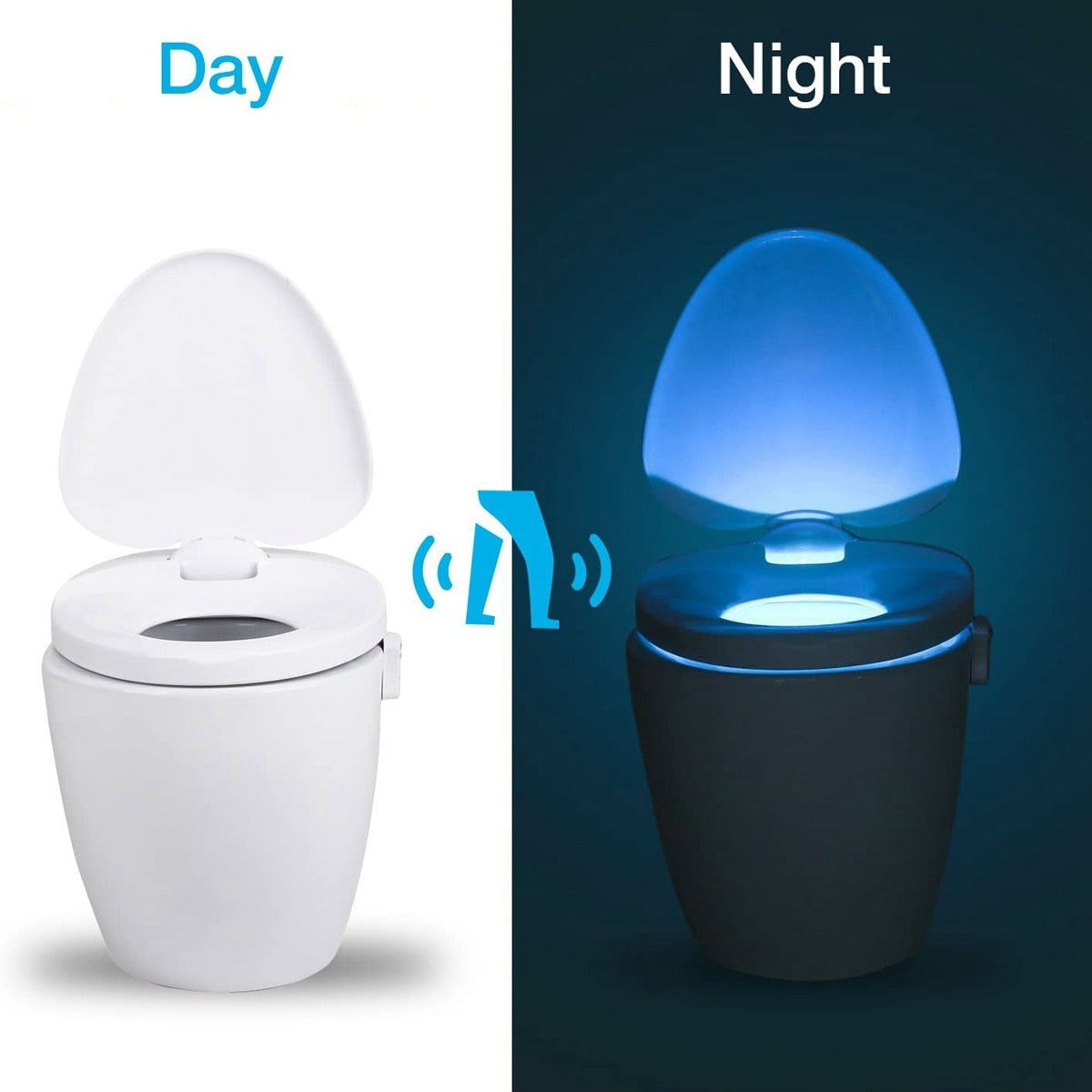 8 Colors Smart PIR Motion Sensor Toilet Seat