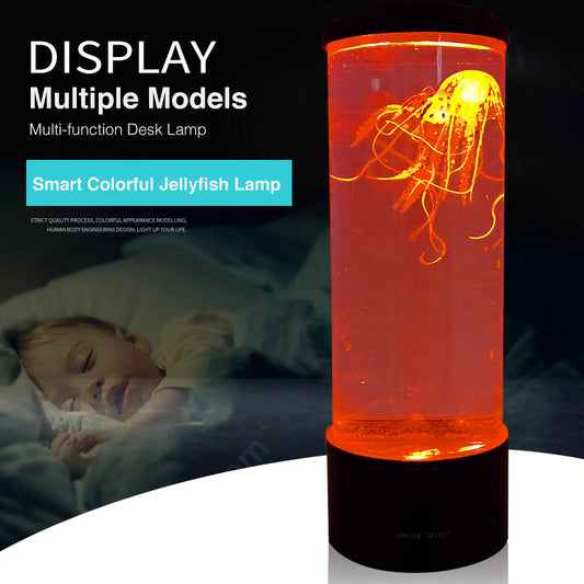 LED Remote Control Fantasy Jellyfish Lamp USB/Battery Powered Color Changing