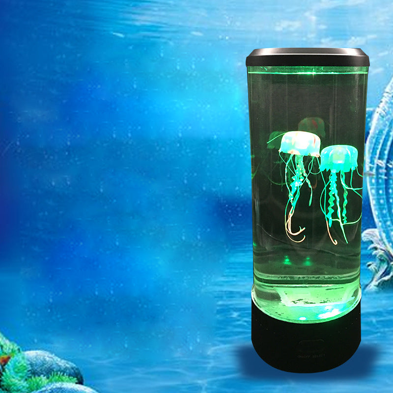 LED Remote Control Fantasy Jellyfish Lamp USB/Battery Powered Color Changing