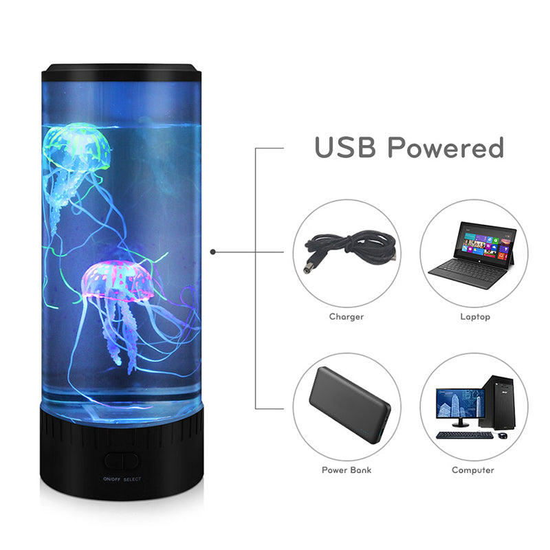 New USB Night Light Powered Jellyfish Lamp 7 Colors