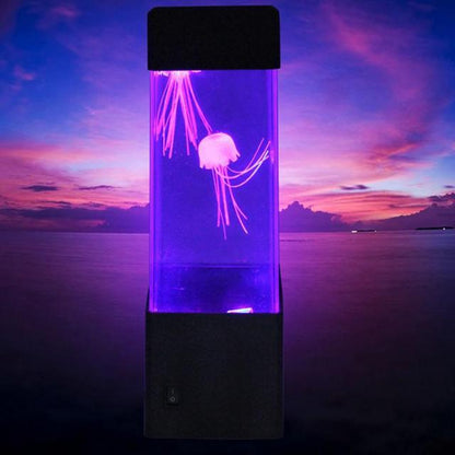 Jellyfish Lava Lamp Mute Simulation Jellyfish Lamp Night Mood Light USB Eye