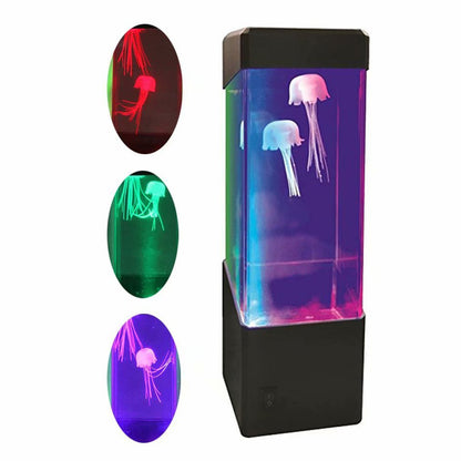 Jellyfish Lamp LED Bedside Night Light Color Changing