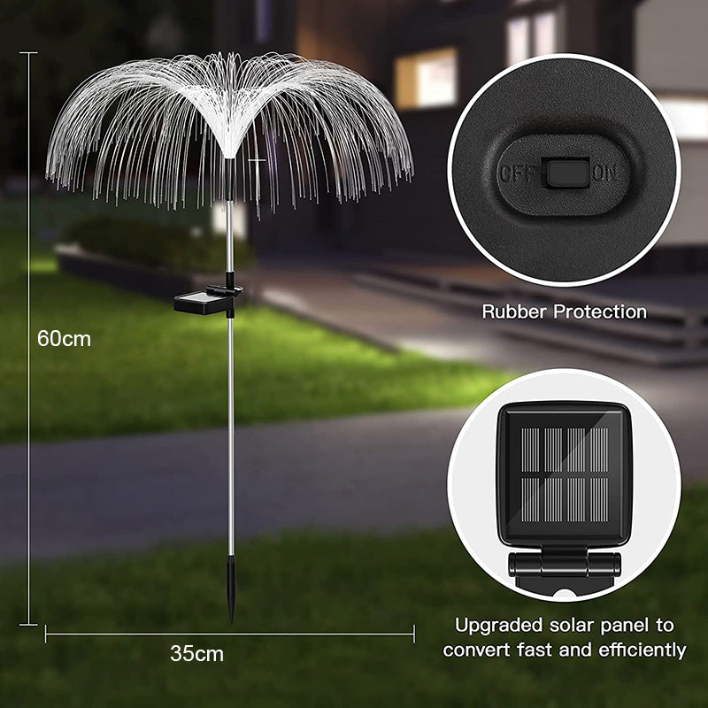 Flash Pathway outdoor lamp jellyfish Light 7 Color Solar Led Jellyfish Lamp