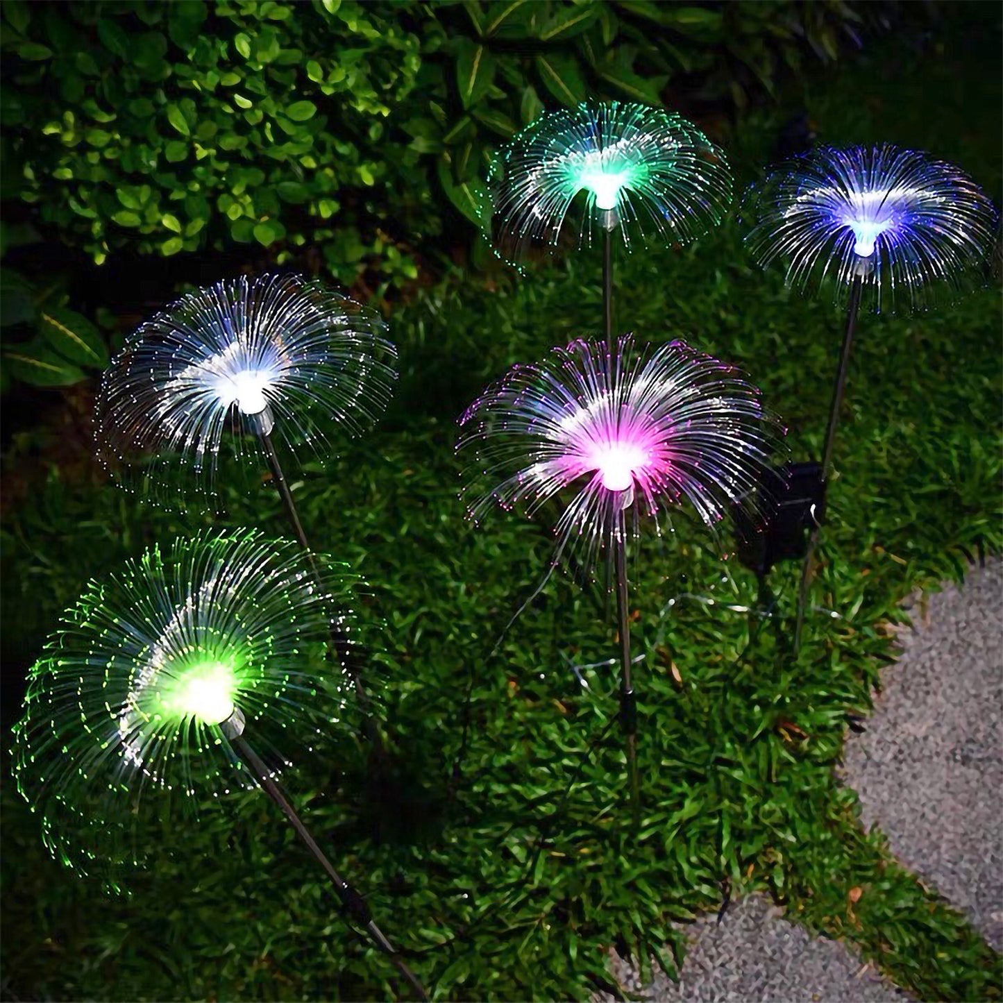 Flash Pathway outdoor lamp jellyfish Light 7 Color Solar Led Jellyfish Lamp