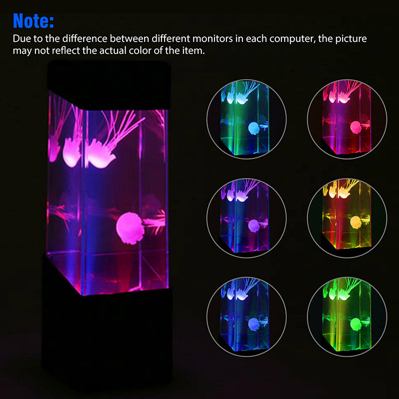 7 Colors Jellyfish Lamp LED Color Changing Aquarium Lamp Battery Powered