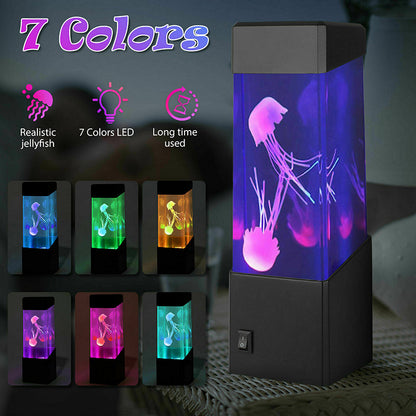 7 Colors Jellyfish Lamp LED Color Changing Aquarium Lamp Battery Powered