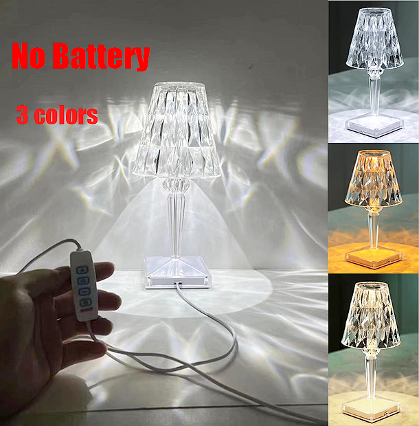 16 Color Touch Remote Table Lamps Crystal Lamp