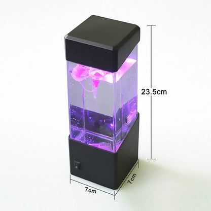 LED Simulation Jellyfish Lava Lamp USB Colorful