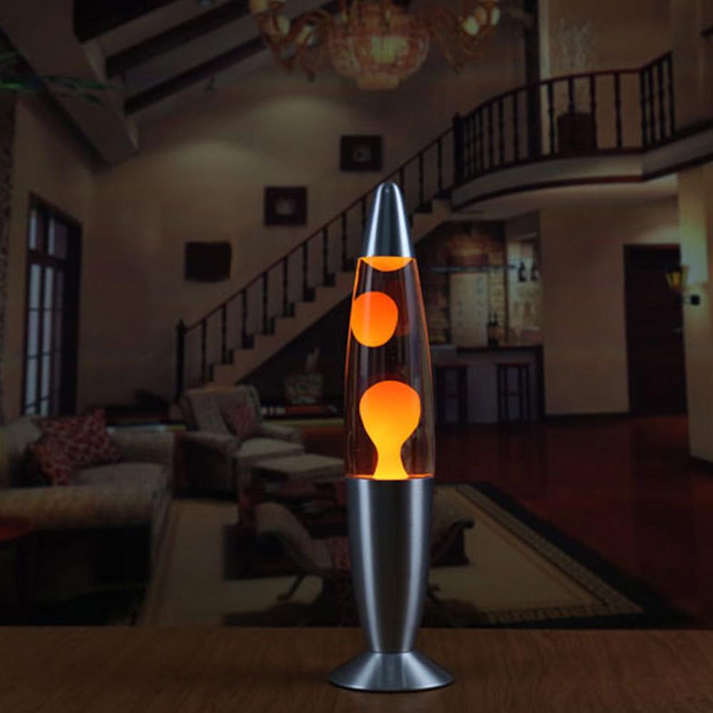 Metal Base Lava Lamp Wax Volcano Style Night Lava Lighting Lamps