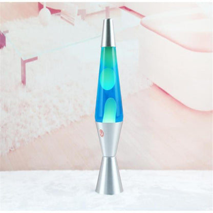 Metal Base Wax Lava Lamp 3D Rocket Multi Color Night